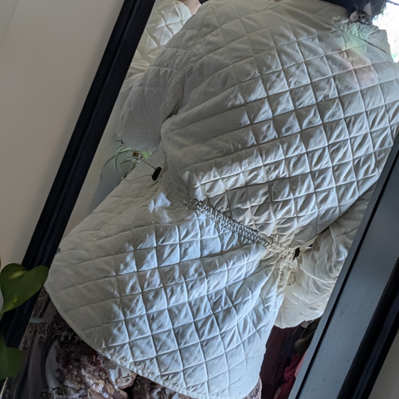 Croft & Barrow Cream Quilted Jacket - Picture 12 of 12